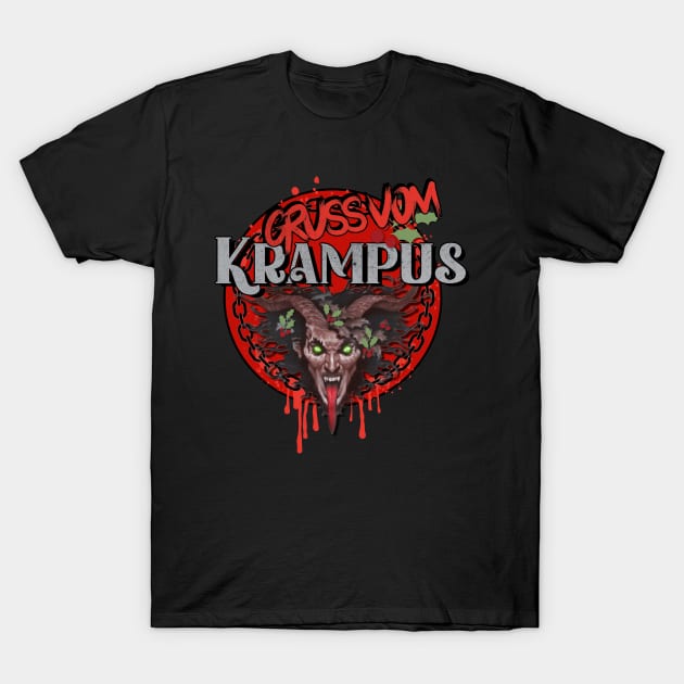 Greetings from Krampus T-Shirt by David Hurd Designs
